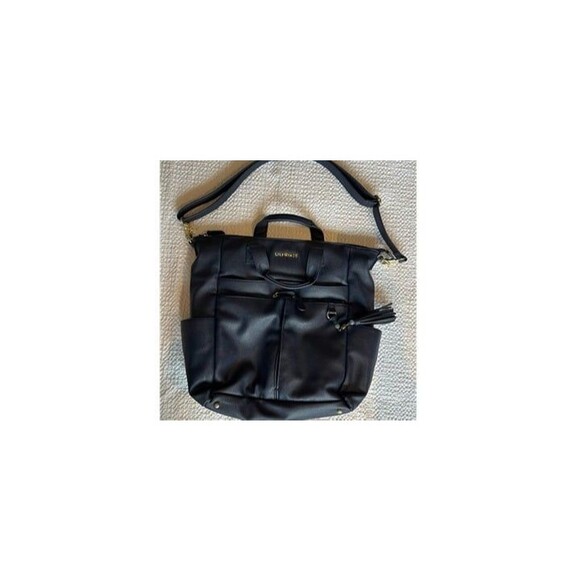 Lily Jade Handbags - Lily Jade Caroline Convertible Tote Navy Blue Vegan Leather